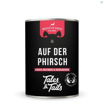 Tales & Tails - Auf der PHirsch - Nassfutter für Hunde mit 75% Hirsch - 400g
